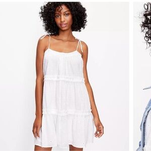 •LOFT White Mini Dress